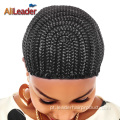 Caixa Preta Trançada Cornrow Wig Caps Com Pentes